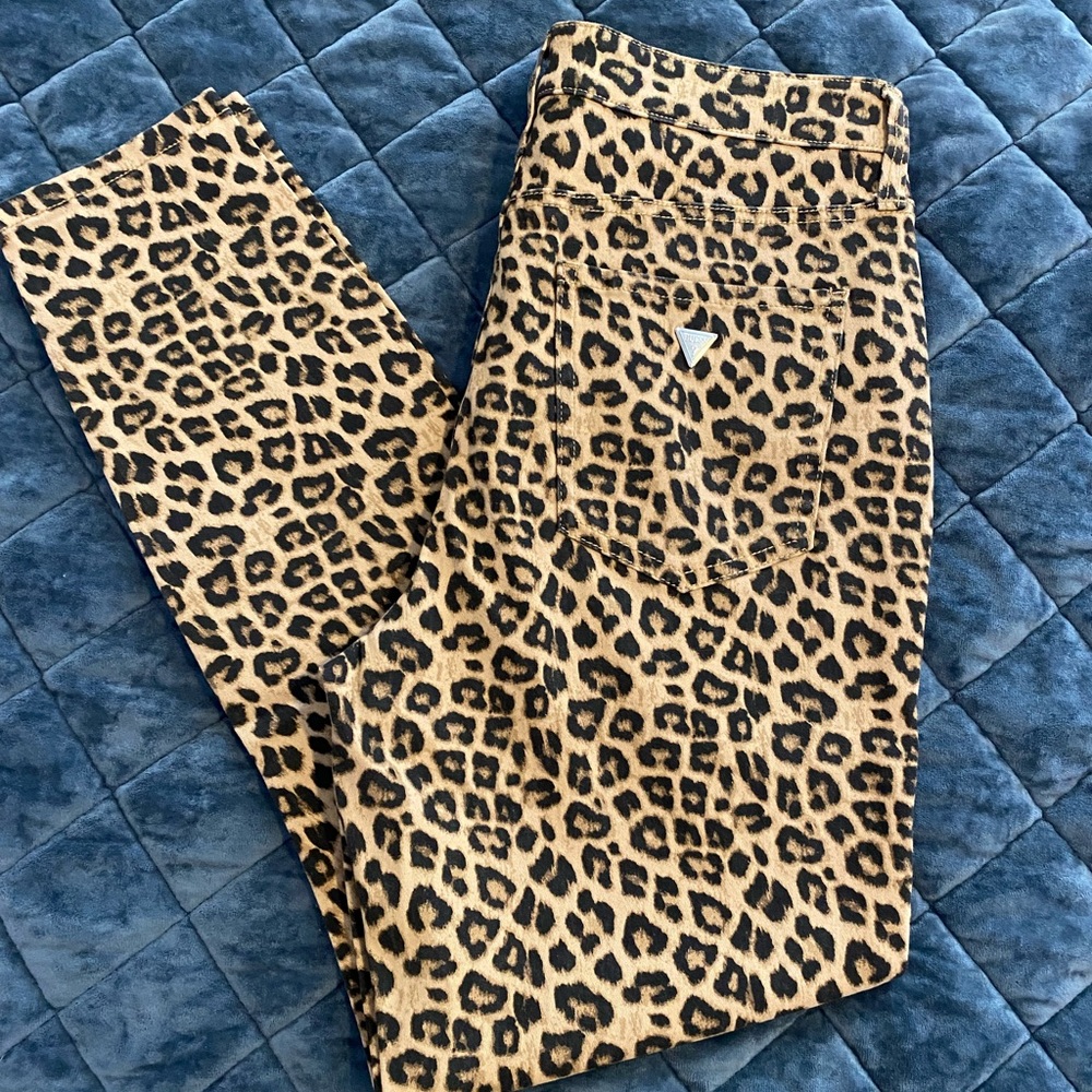Guess leopard pants